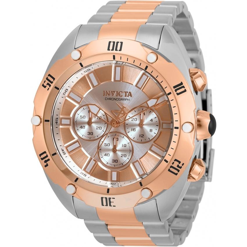 Invicta Men&#39;s 33753 Venom Rose-Tone and Silver Stainless Steel Watch