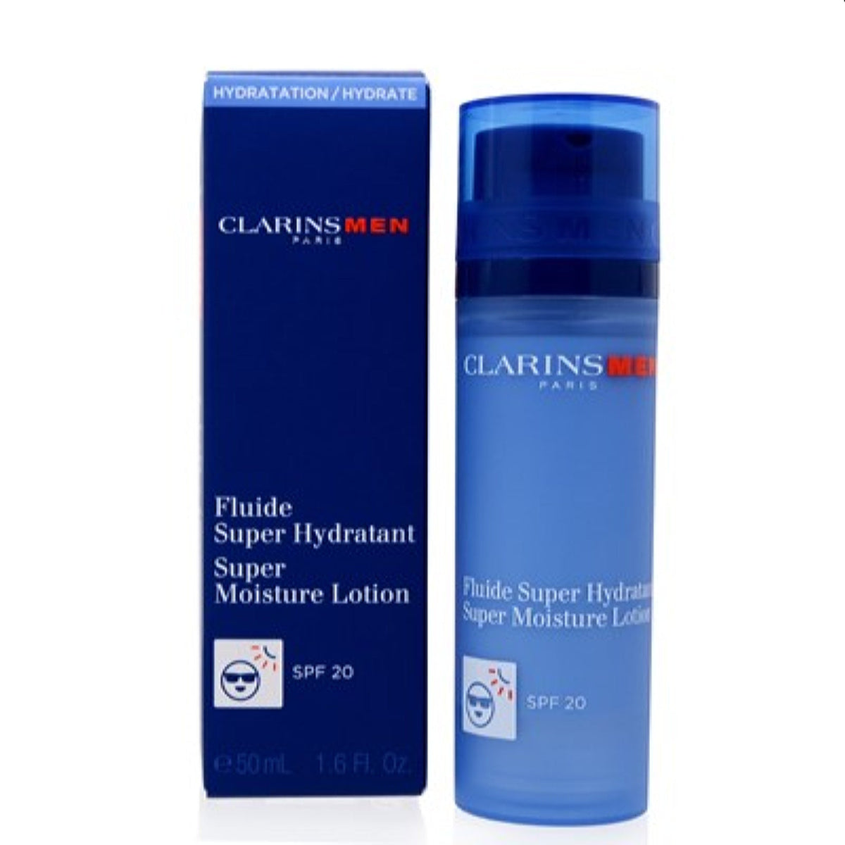 Clarins Men Fluide Super Hydratant Spf 20  1.7 Oz 80047697
