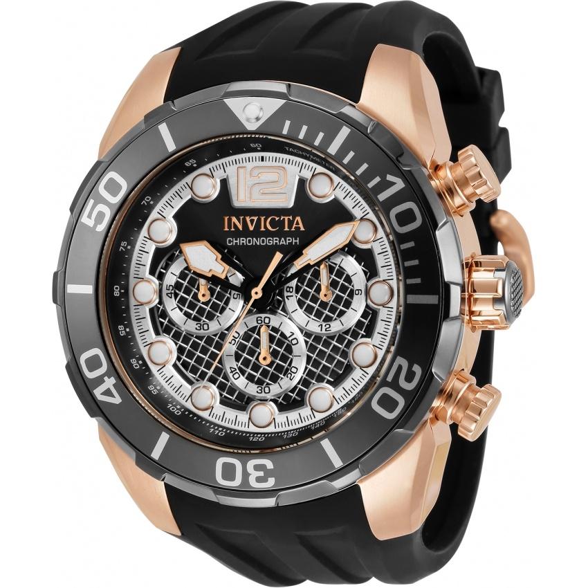 Invicta Men&#39;s 33822 Pro Diver Black Stainless Steel Watch