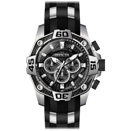 Invicta Men&#39;s 33834 Pro Diver Black and Stainless Steel Polyurethane and Stainless Steel Watch