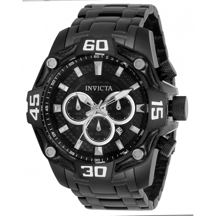 Invicta Men's 33852 Pro Diver Black Stainless Steel Watch