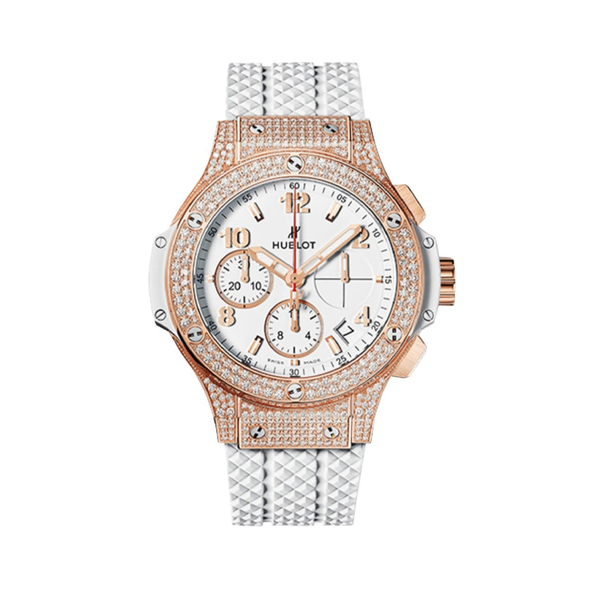 Hublot Unisex 341.PE.230.RW.174 Big Bang Chronograph White Rubber Watch
