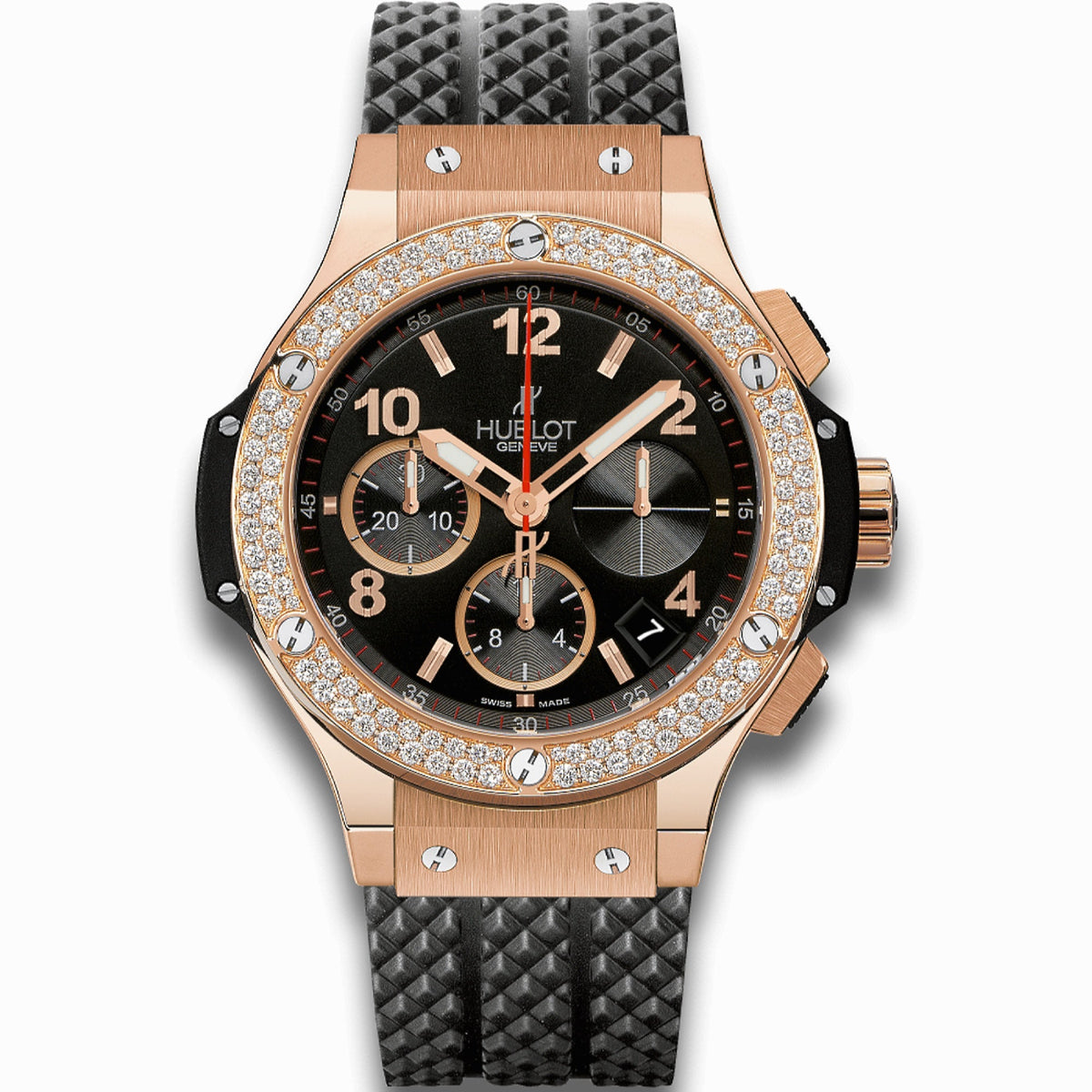 Hublot Men&#39;s 341.PX.130.RX.114 Big Bang Chronograph Black Rubber Watch