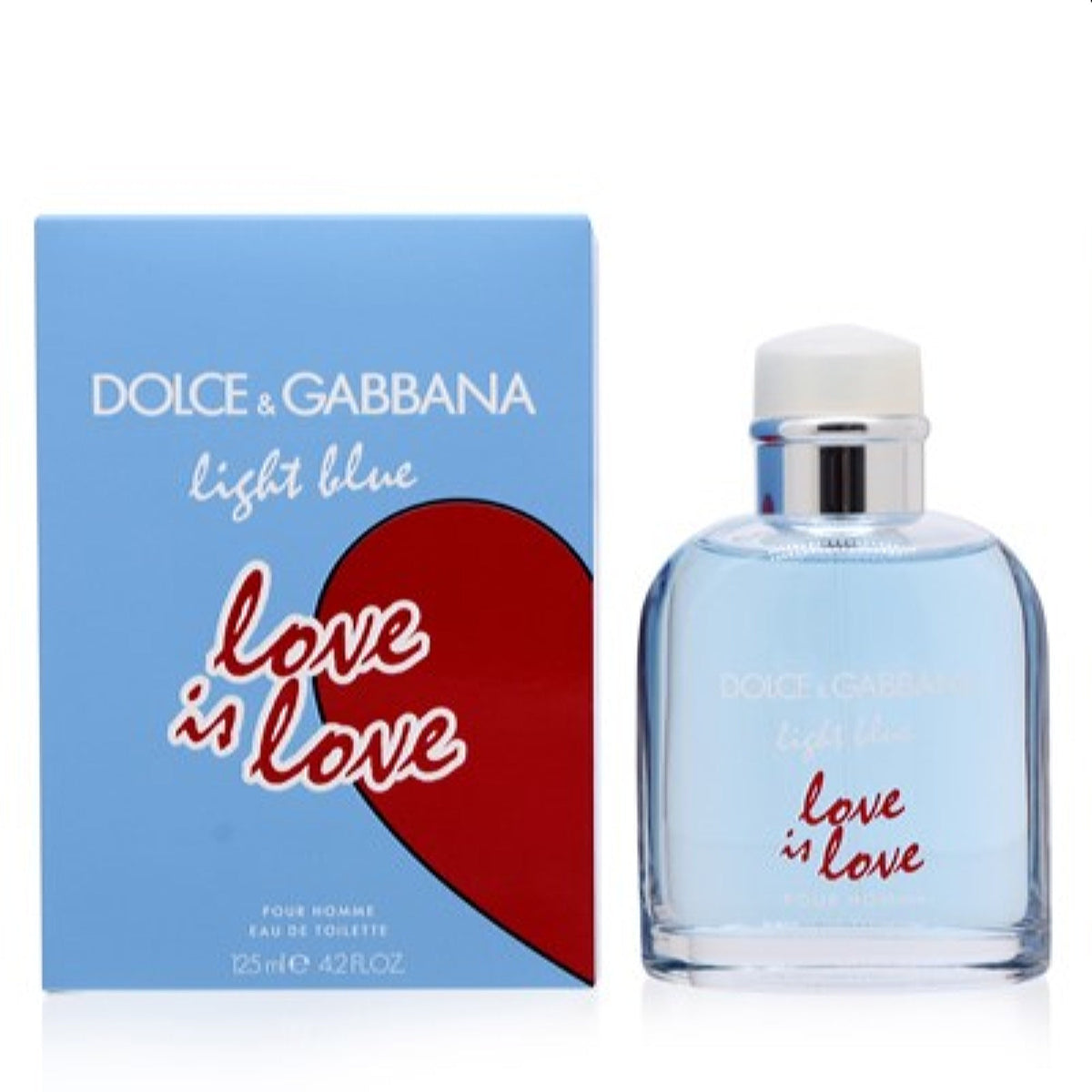 Light Blue Love Is Love Pour Homme D&G Edt Spray  4.2 Oz (125 Ml) For Men 3109750
