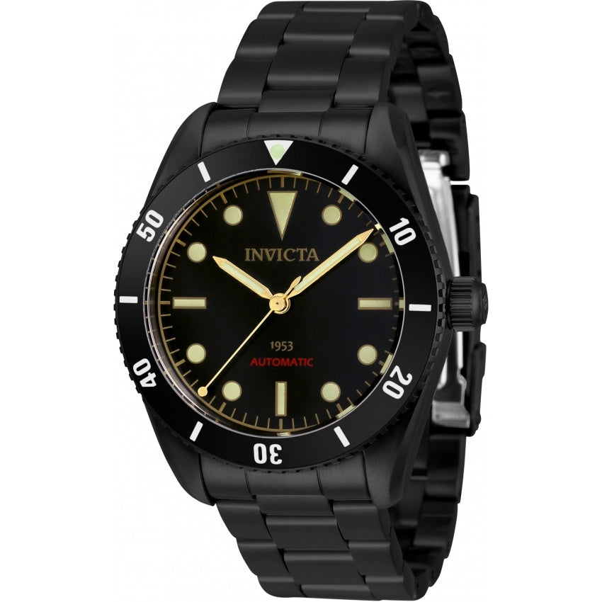 Invicta Men's 34337 Pro Diver Automatic Black Stainless Steel Watch