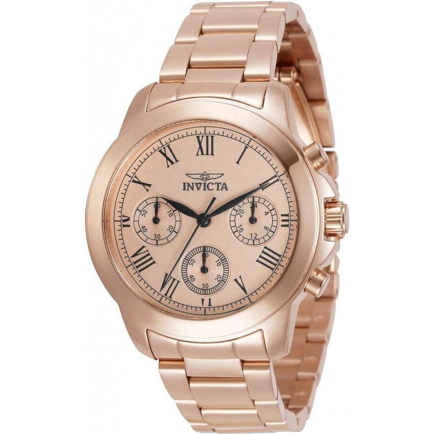 Invicta Women&#39;s 34422 Specialty Rose-Tone Stainless Steel Watch