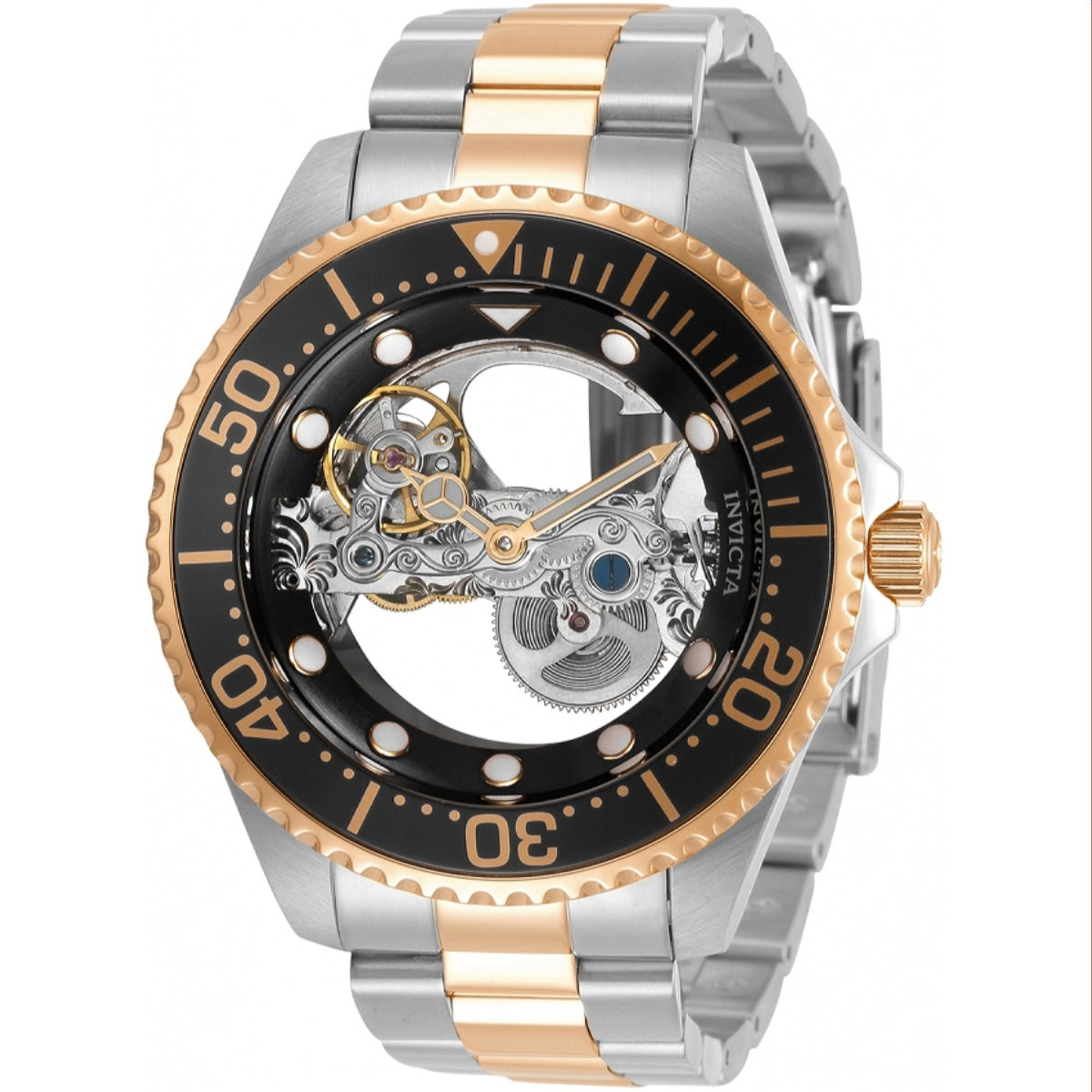 Invicta Men's 34451 Pro Diver Scuba Automatic Rose-Tone and Silver Stainless Steel Watch