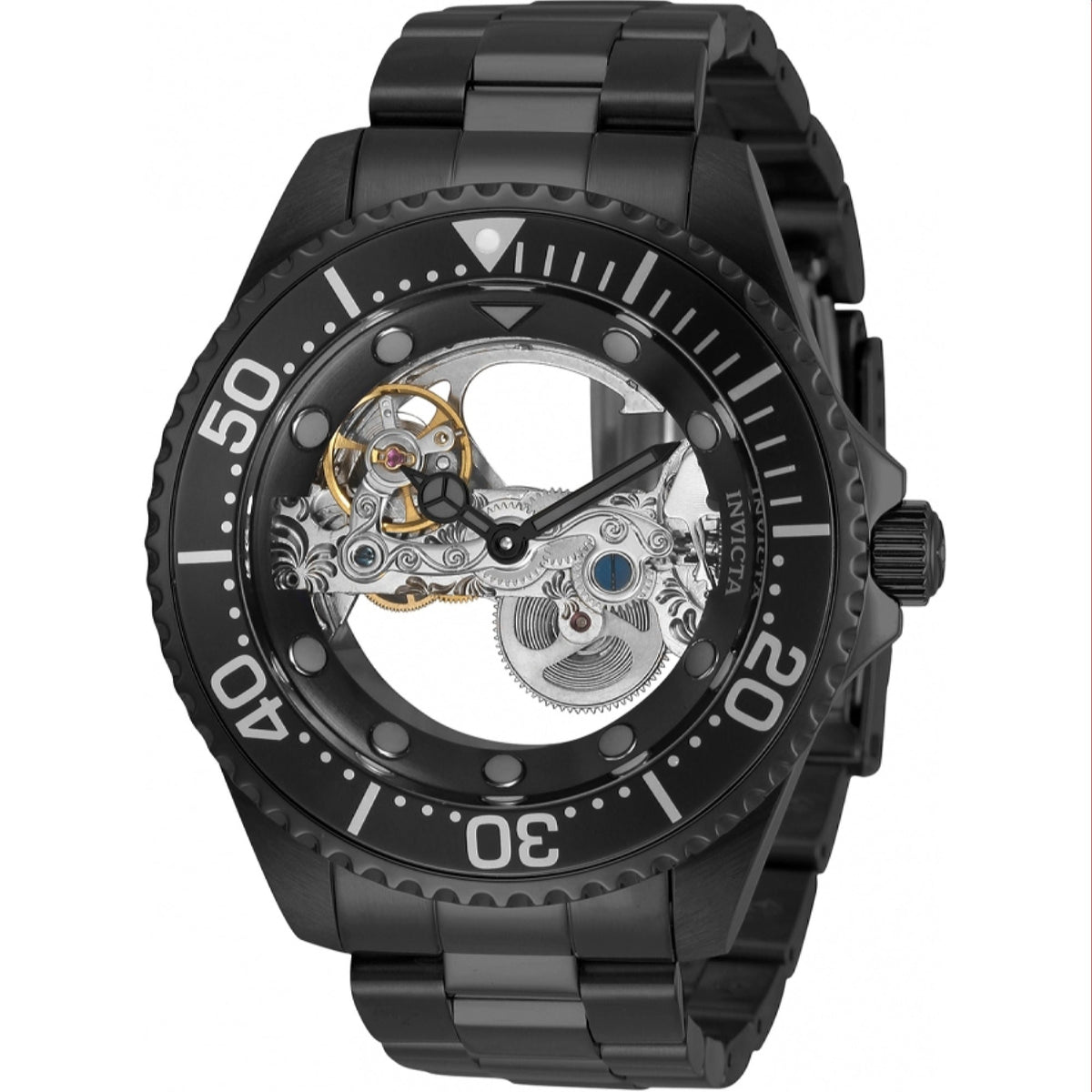 Invicta Men's 34452 Pro Diver Scuba Automatic Black Stainless Steel Watch