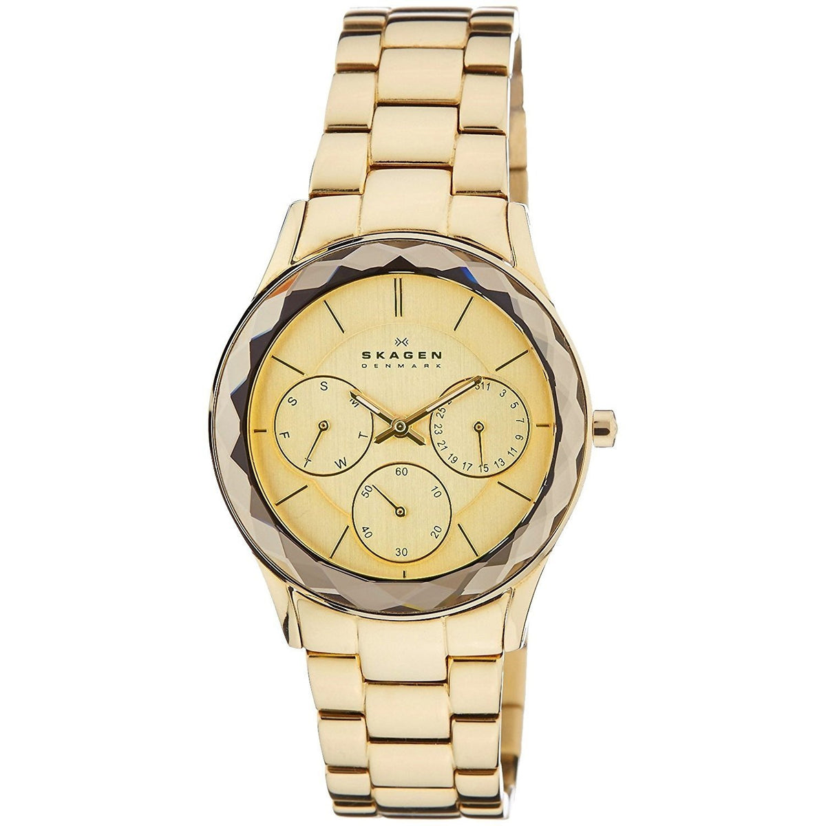 Skagen Women's 344LGXG Classic Multi-Function Gold-Tone Stainless Steel Watch