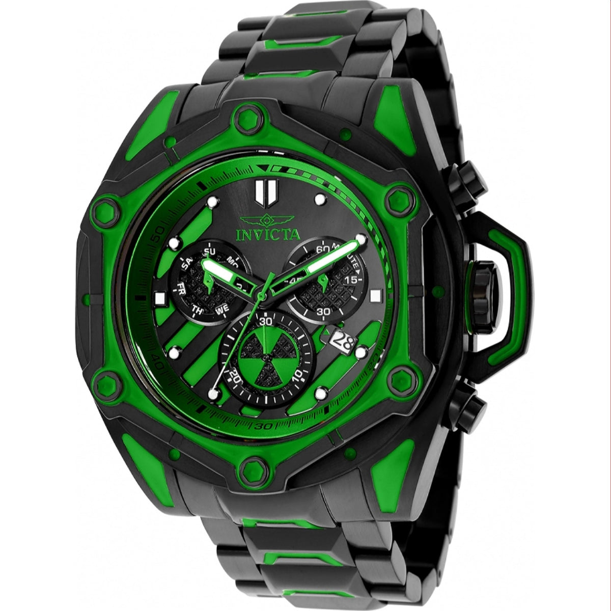 Invicta Men's 34758 Sea Monster Sea Monster Black Stainless Steel Watch