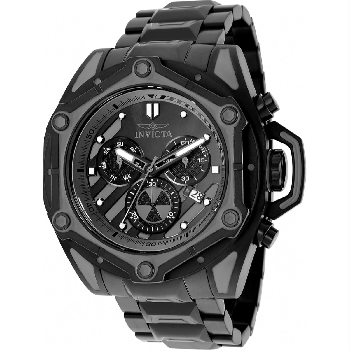 Invicta Men's 34759 Sea Monster Sea Monster Black Stainless Steel Watch