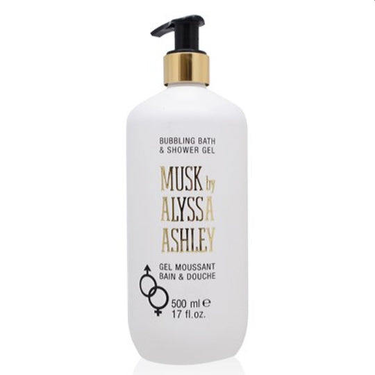 Alyssa Ashley Musk Alyssa Ashley Bubbling Bath & Shower Gel 17.0 Oz (500 Ml) Unisex 735848