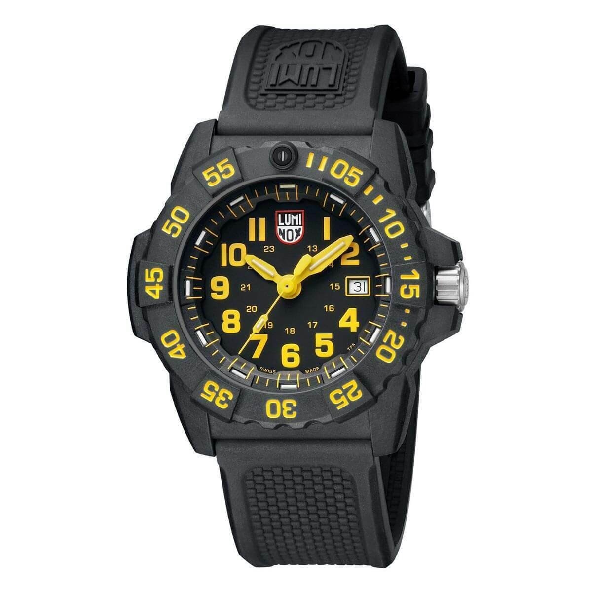 Luminox Men&#39;s 3505 Navy Seal Black Rubber Watch