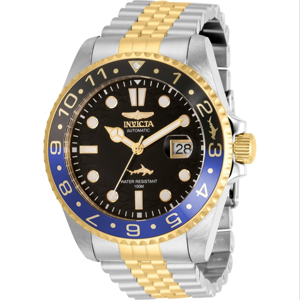 Invicta Men's 35152 Pro Diver Automatic Gold-Tone and Silver Stainless Steel Watch