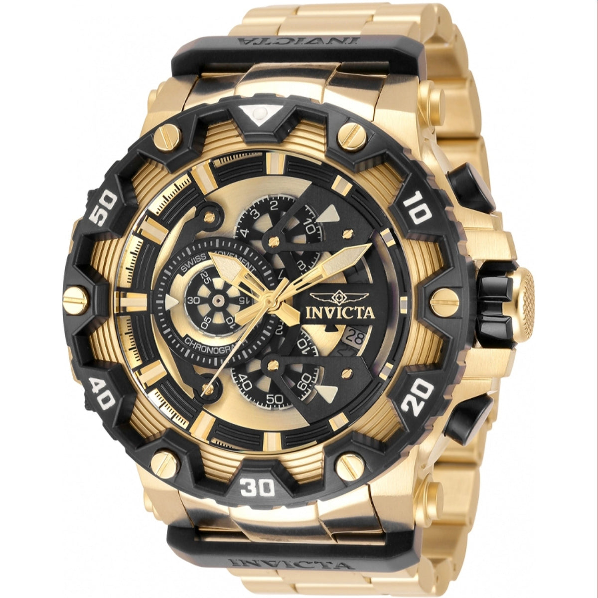 Invicta Men's 35229 Specialty Black and Gold-Tone Stainless Steel Watch