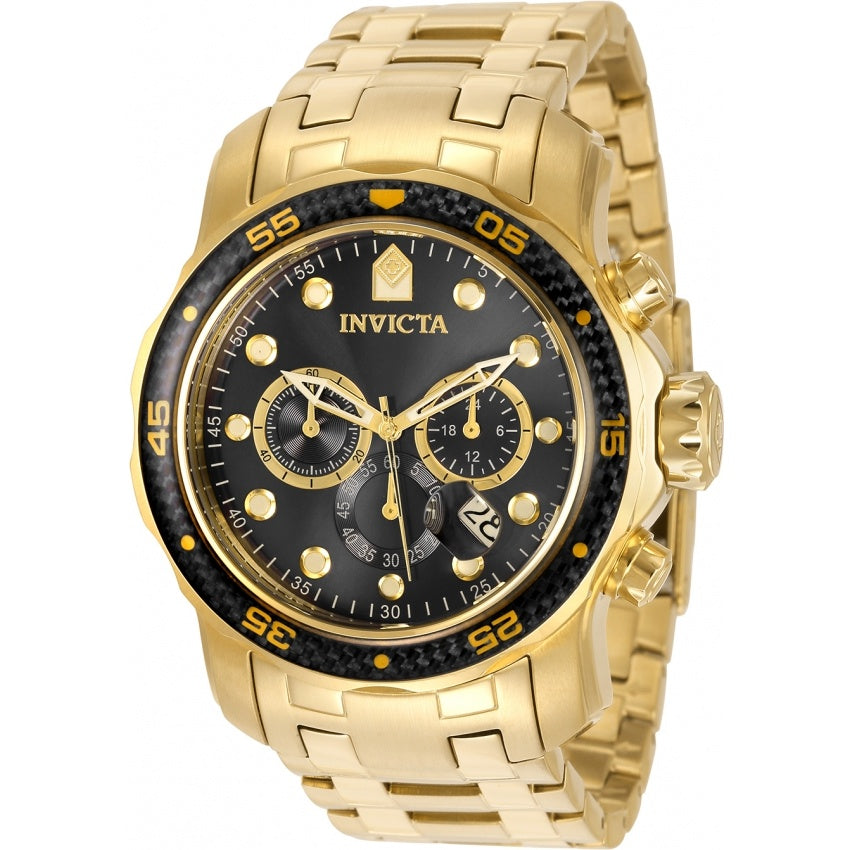 Invicta Men&#39;s 35398 Pro Diver Gold-Tone Stainless Steel Watch