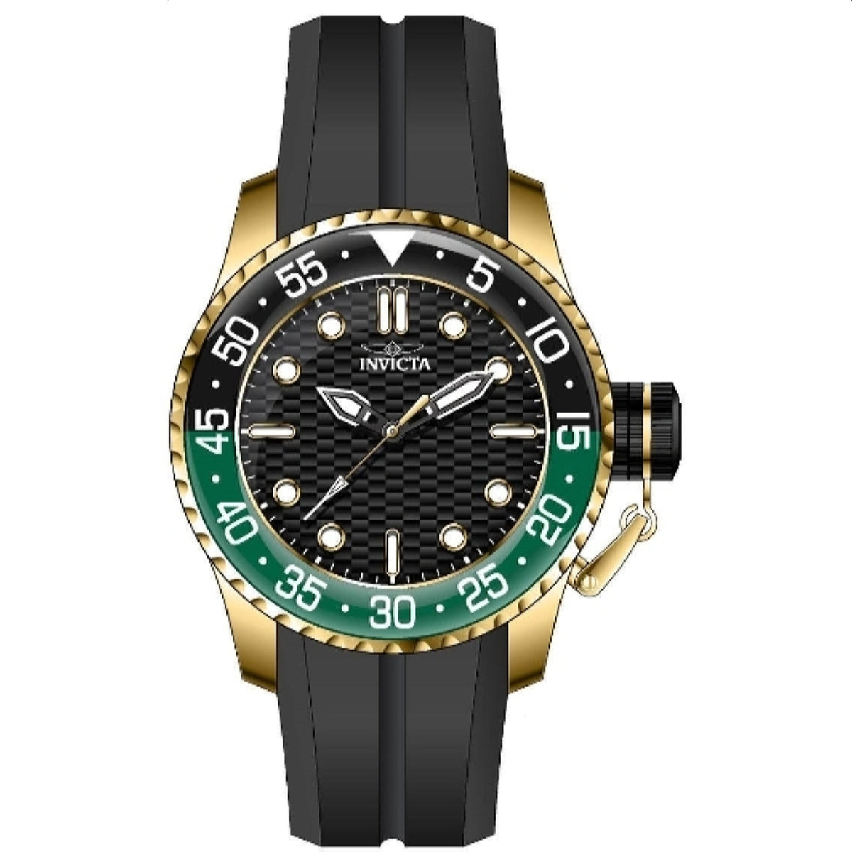 Invicta Men's 35661 Pro Diver Black Silicone Watch