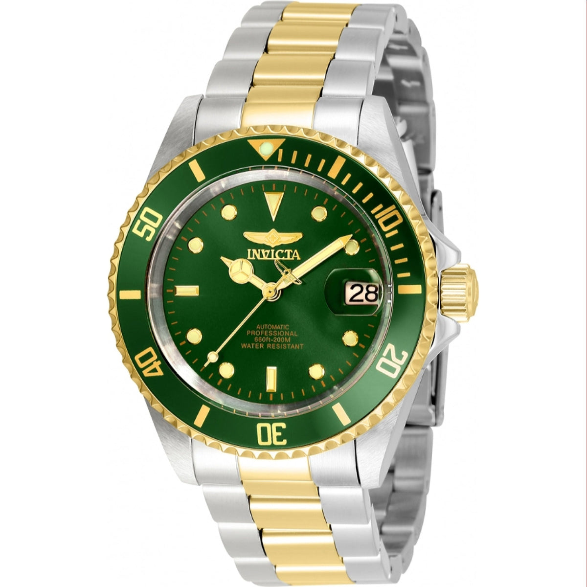 Invicta Men's 35700 Pro Diver Automatic Gold-Tone and Silver Stainless Steel Watch