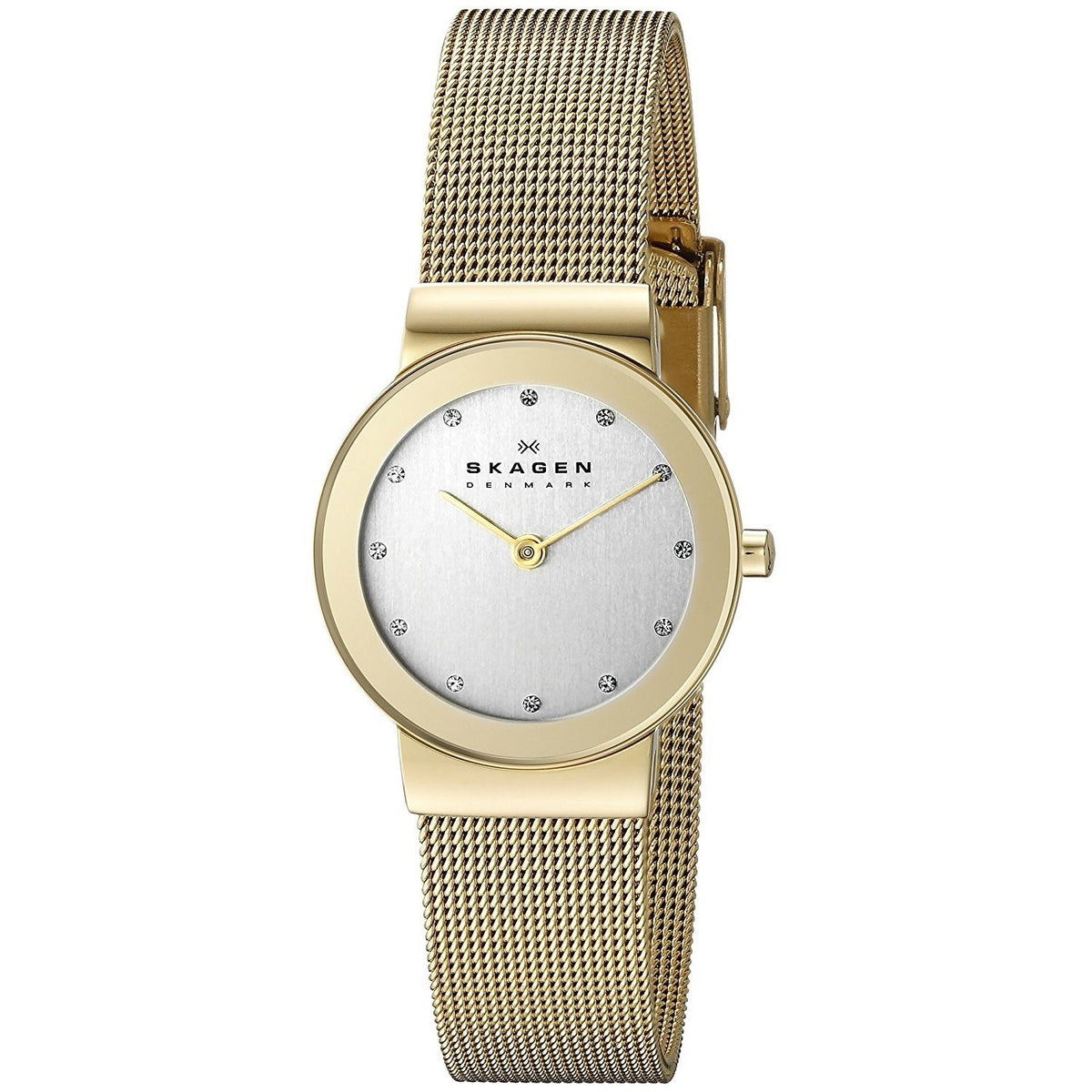 Skagen Women's 358SGGD Freja Crystal Gold-Tone Stainless Steel Watch