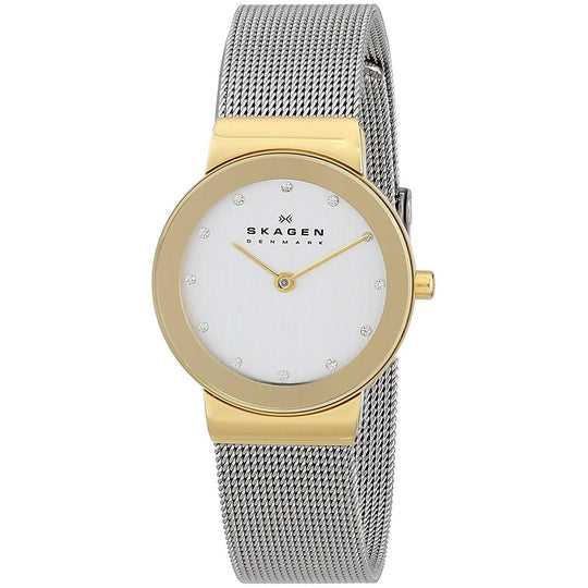 Skagen Women's 358SGSCD Freja Crystal Stainless Steel Watch