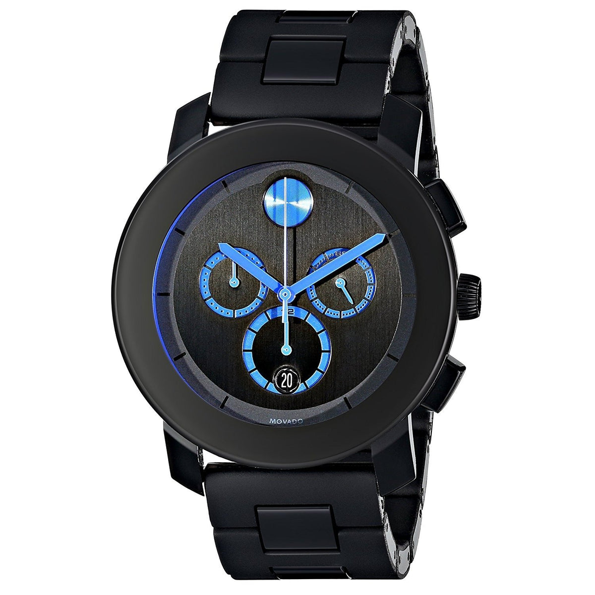 Movado Men's 3600101 Bold Chronograph Black Stainless Steel Watch