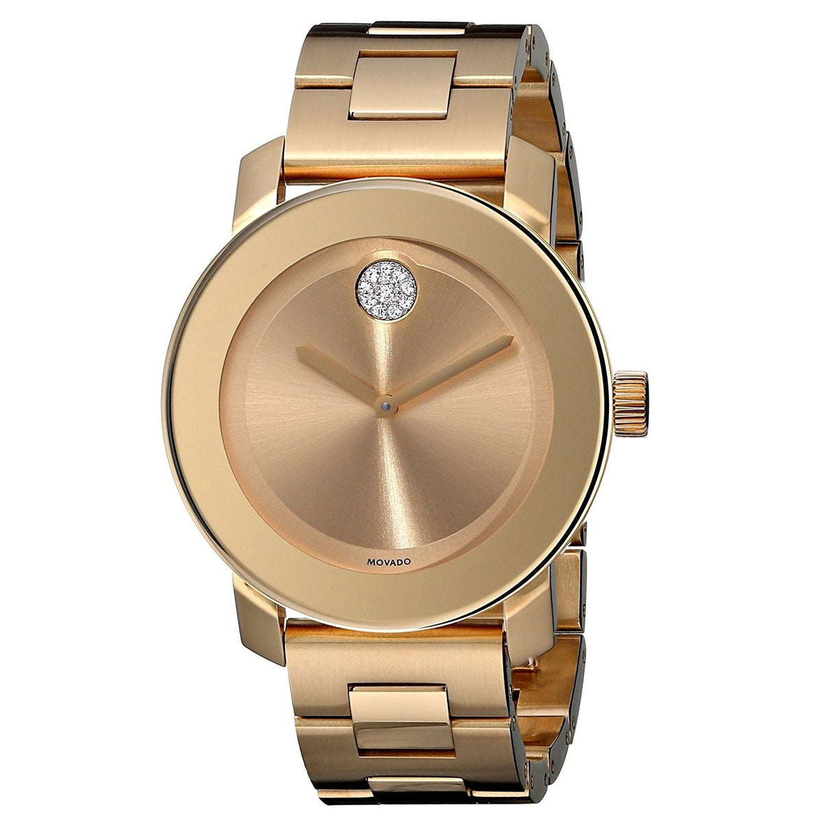 Movado Women's 3600104 Bold Crystal Rose-Tone Stainless Steel Watch