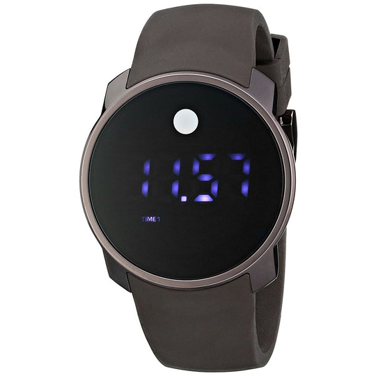 Movado Unisex 3600145 Bold Digital Brown Silicone Watch