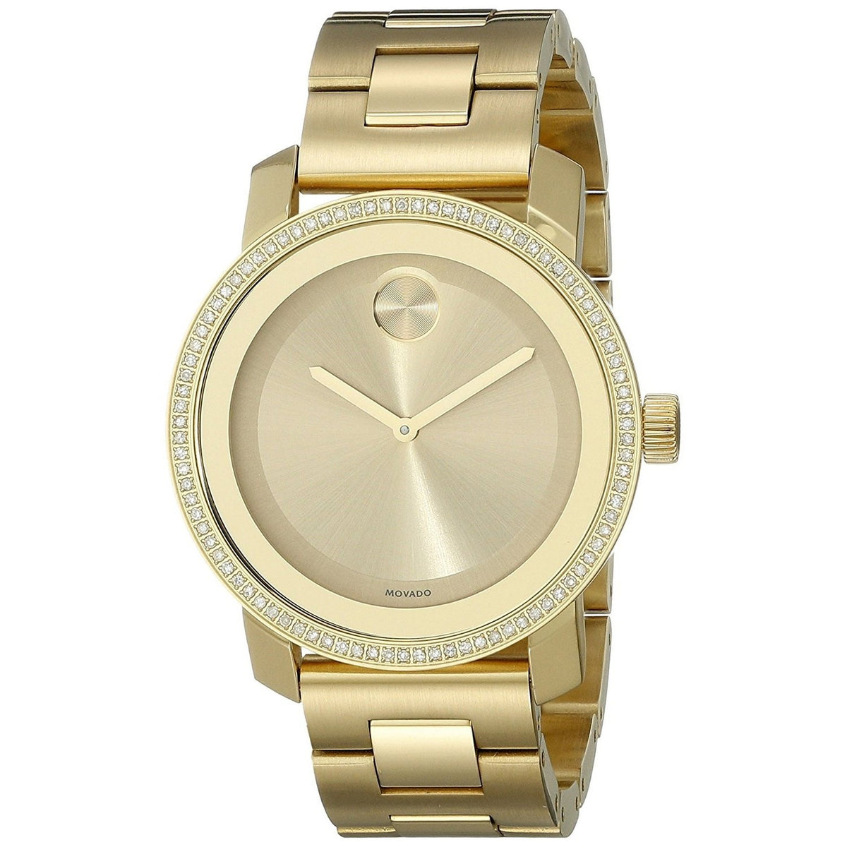 Movado Women's 3600150 Bold Diamond Gold-Tone Stainless Steel Watch