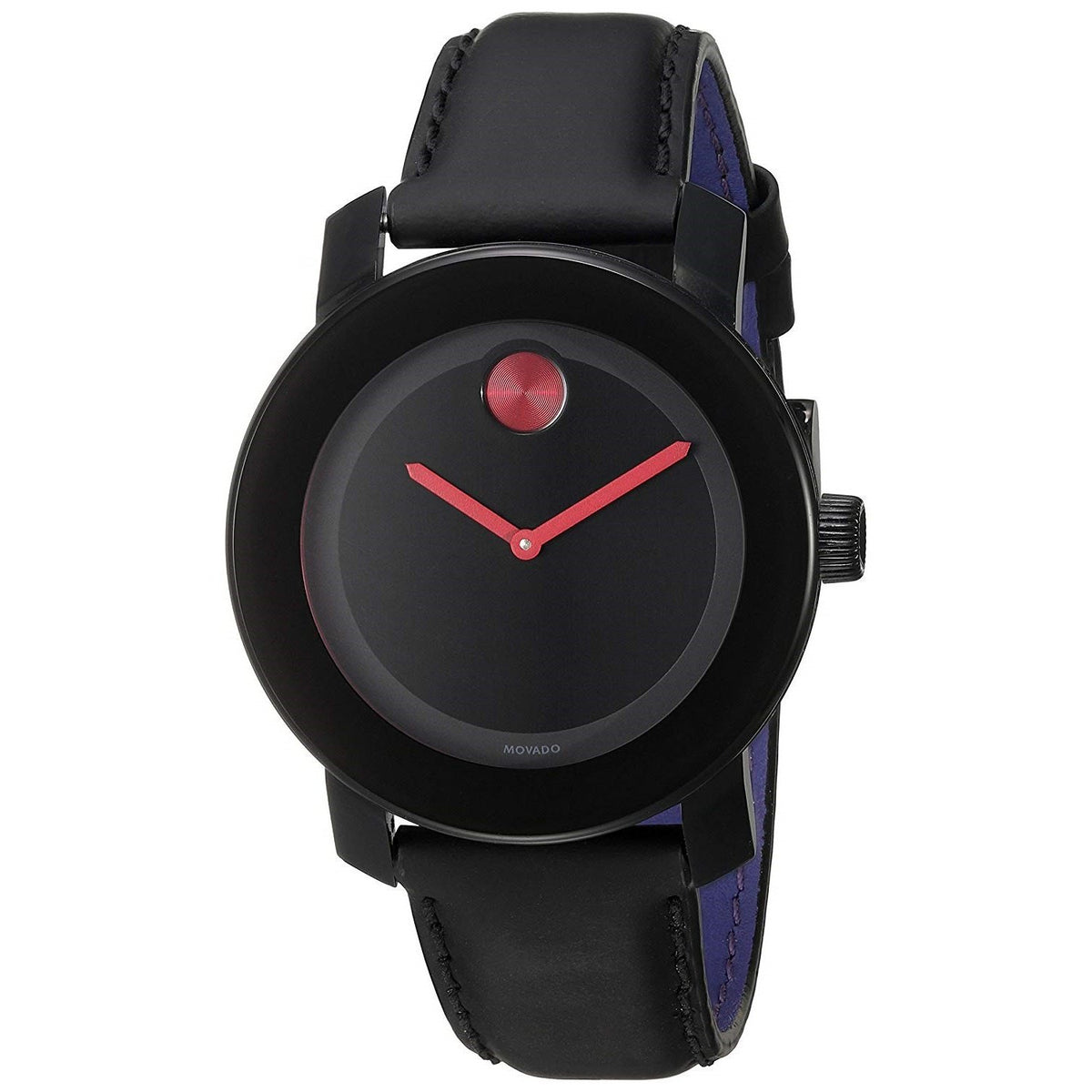 Movado Women's 3600161 Bold Black Leather Watch