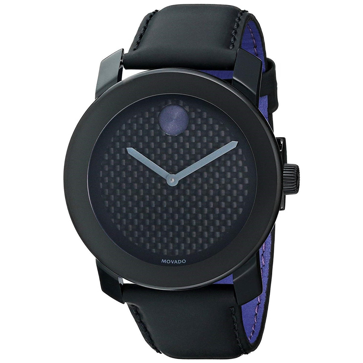 Movado Men&#39;s 3600170 Bold Black Leather Watch