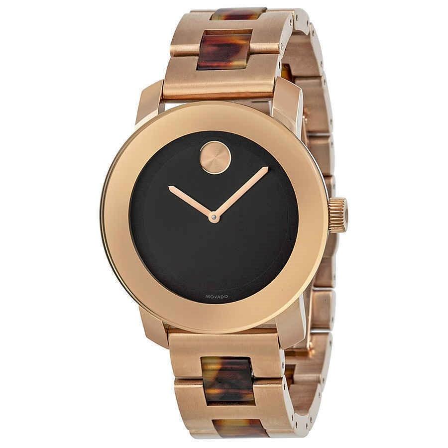 Movado Women&#39;s 3600189 Bold Two-Tone Tortoise With Stainless Steel Watch