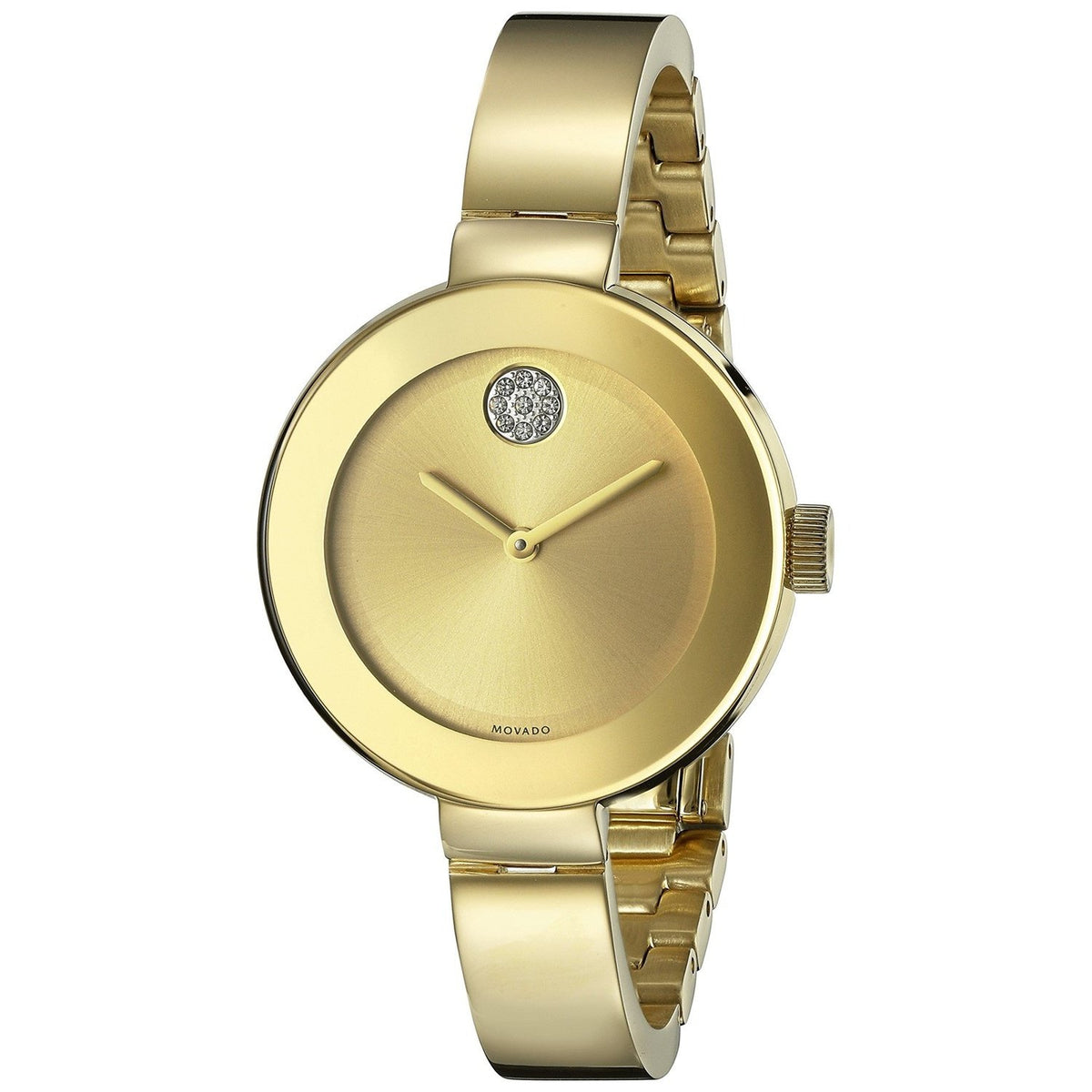 Movado Women's 3600201 Bold Crystal Gold-Tone Stainless Steel Watch