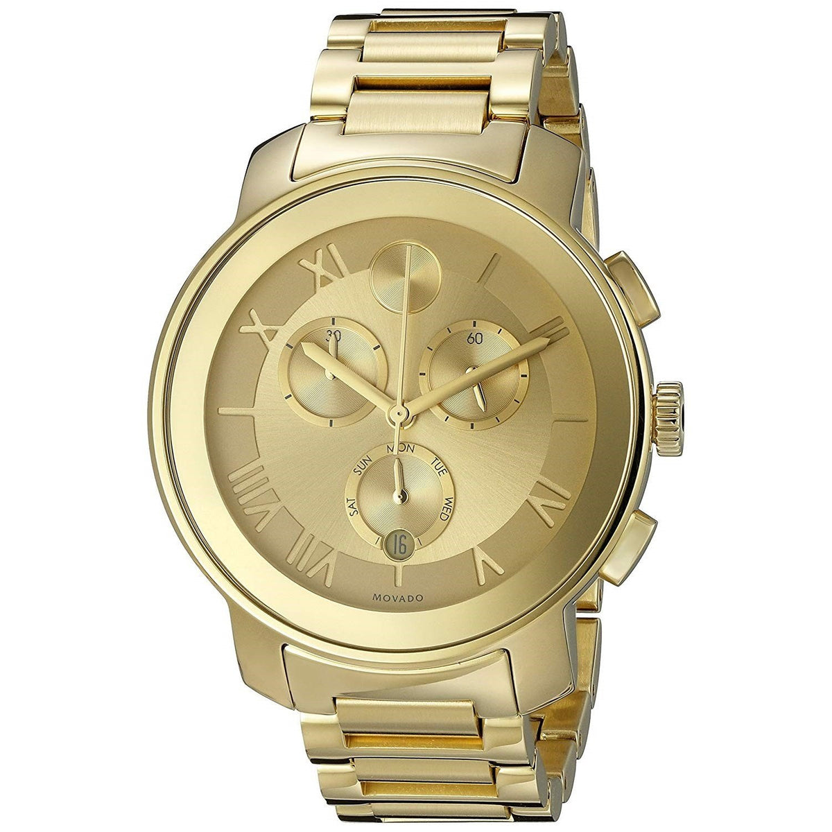 Movado Women&#39;s 3600209 Bold Chronograph Gold-Tone Stainless Steel Watch