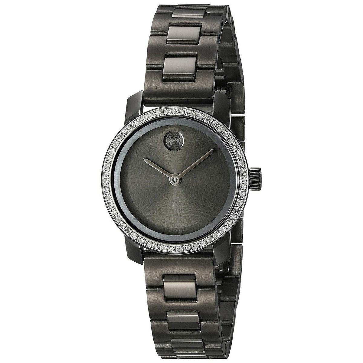 Movado Women&#39;s 3600226 Bold Diamond Grey Stainless Steel Watch