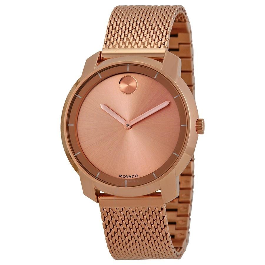 Movado Women's 3600243 Bold Rose-Tone Stainless Steel Watch