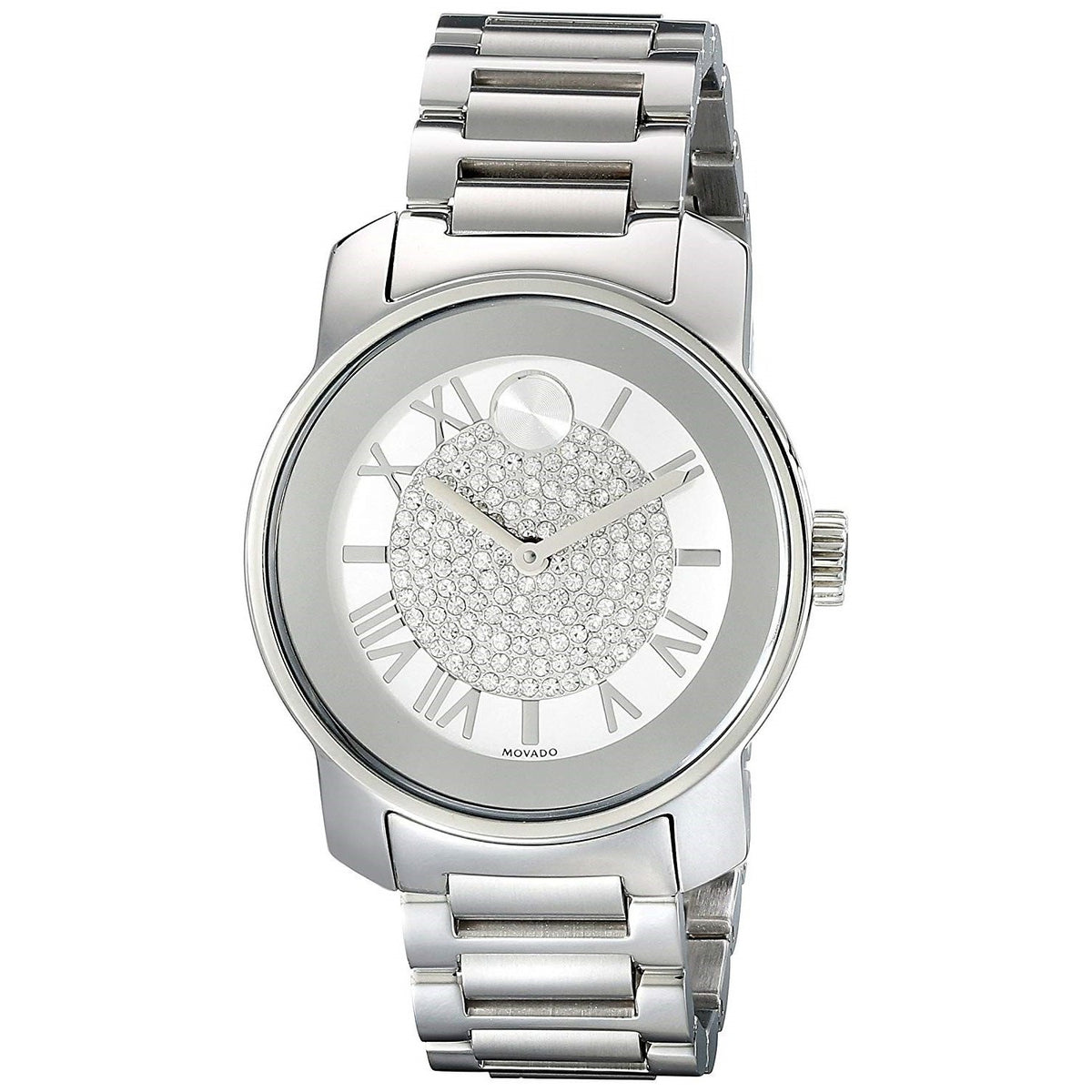 Movado Women&#39;s 3600254 Bold Crystal Stainless Steel Watch
