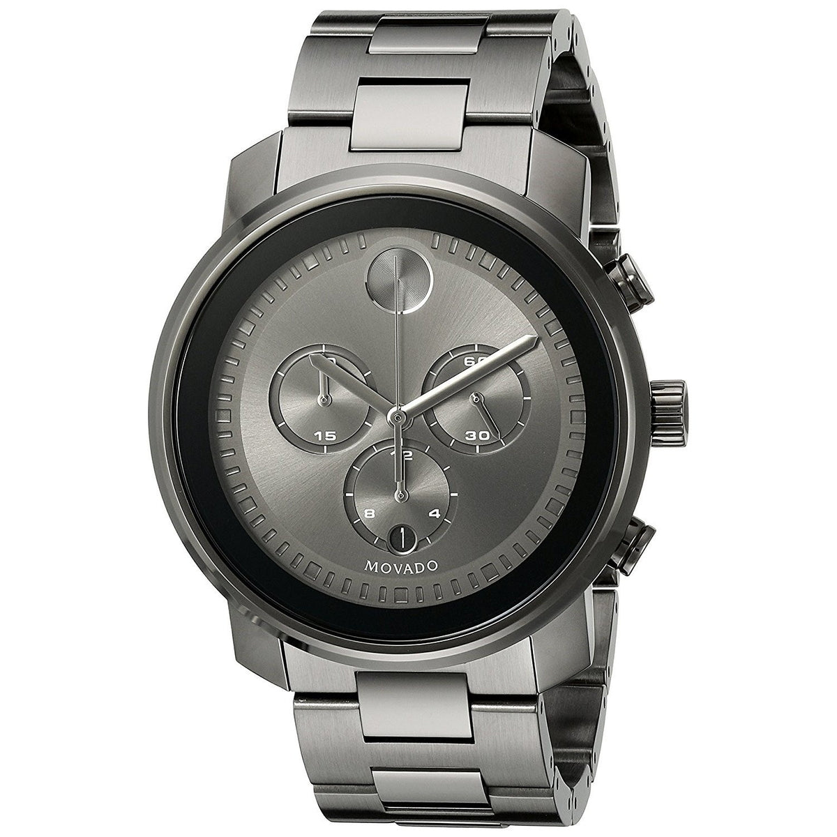 Movado Men's 3600277 Bold Chronograph Black Stainless Steel Watch