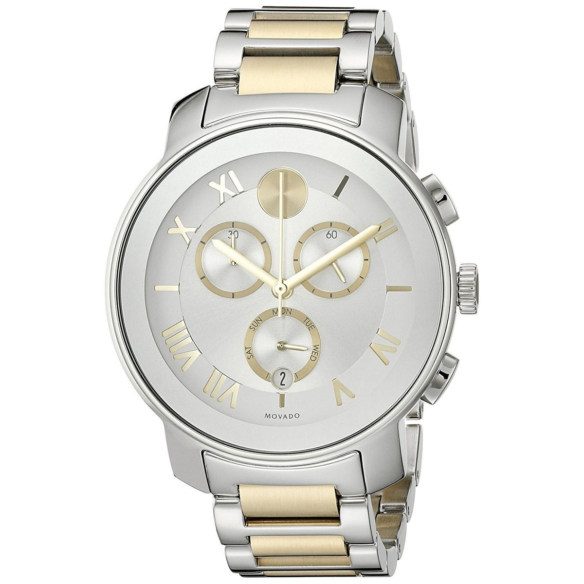 Movado Unisex 3600280 Bold Chronograph Two-Tone Stainless Steel Watch