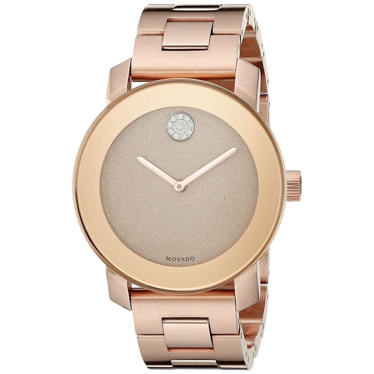 Movado Women's 3600335 Bold Crystal Rose-Tone Stainless Steel Watch