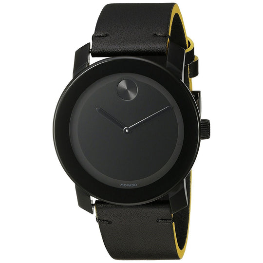 Movado Men's 3600352 Bold Black Leather Watch