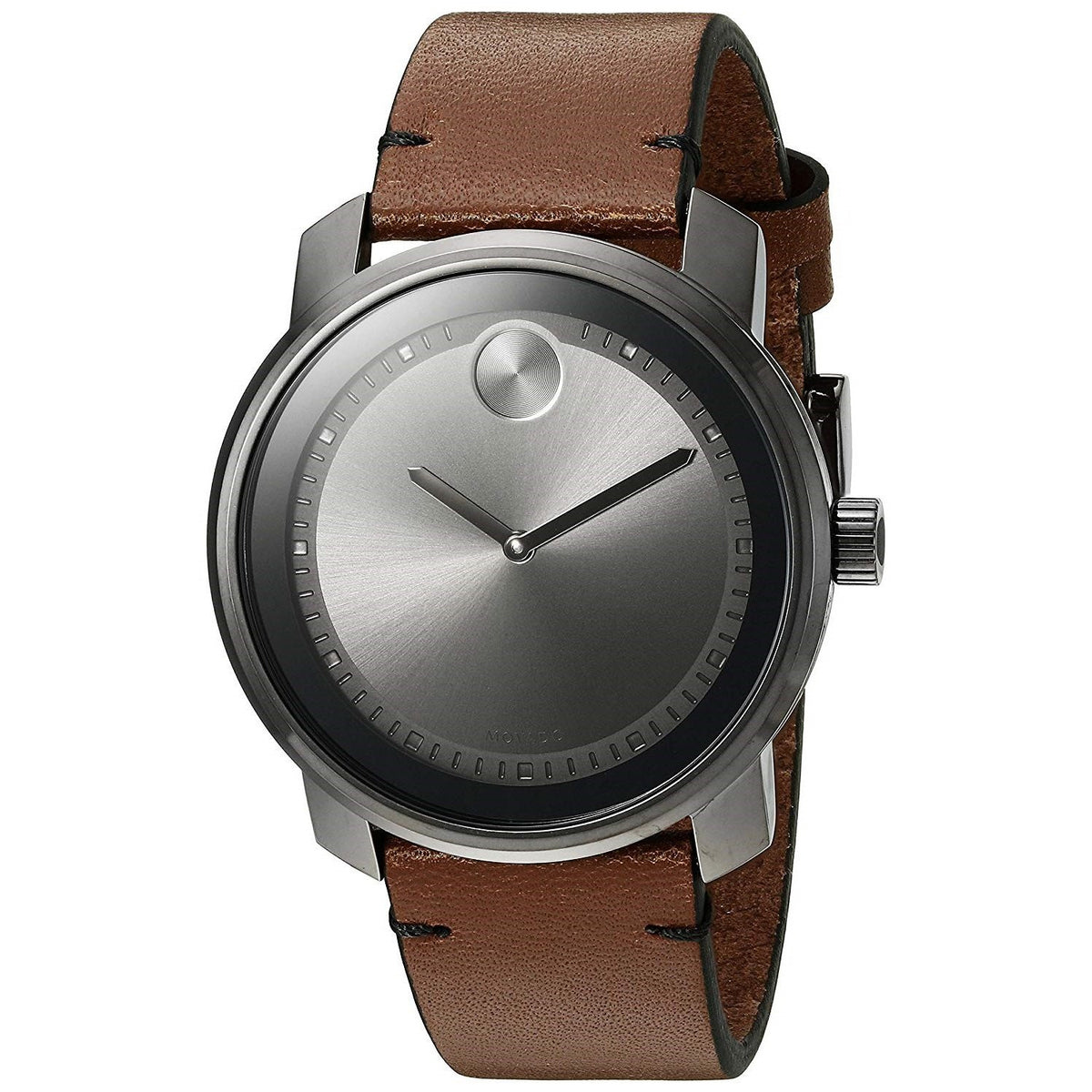 Movado Men&#39;s 3600366 Bold Brown Leather Watch