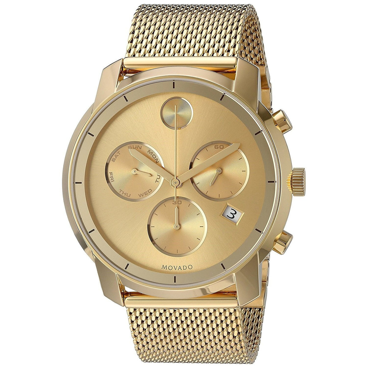 Movado Men's 3600372 Bold Chronograph Gold-Tone Stainless Steel Watch