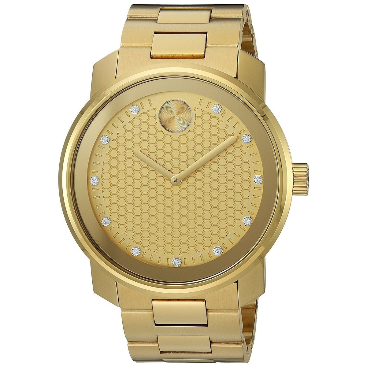 Movado Men's 3600374 Bold Diamond Gold-Tone Stainless Steel Watch
