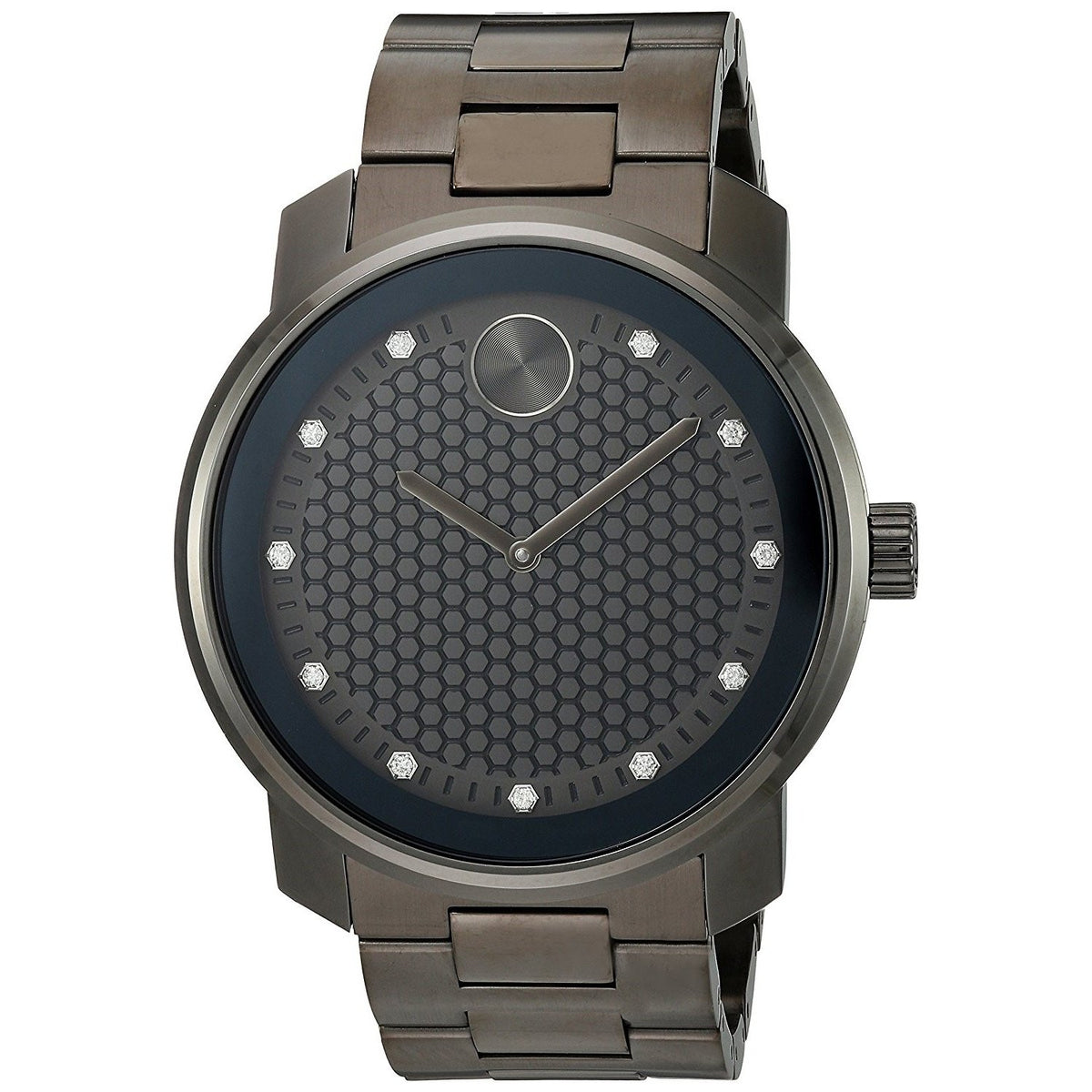 Movado Men's 3600375 Bold Diamond Black Stainless Steel Watch