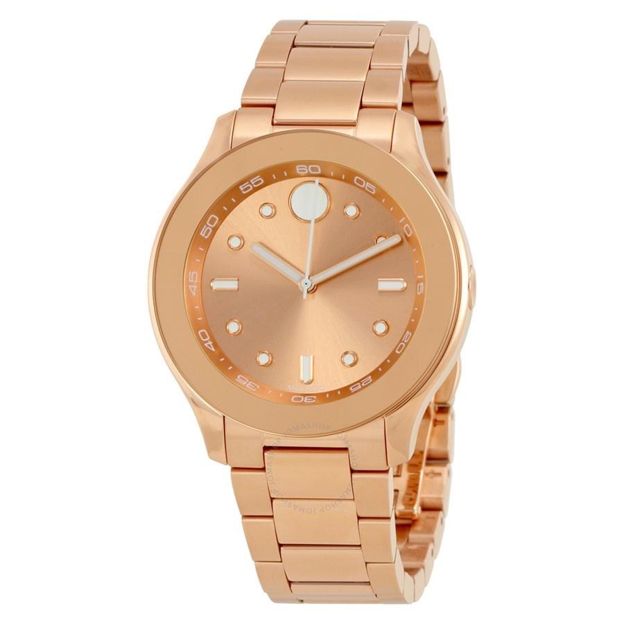 Movado Women&#39;s 3600417 Bold Rose-Tone Stainless Steel Watch