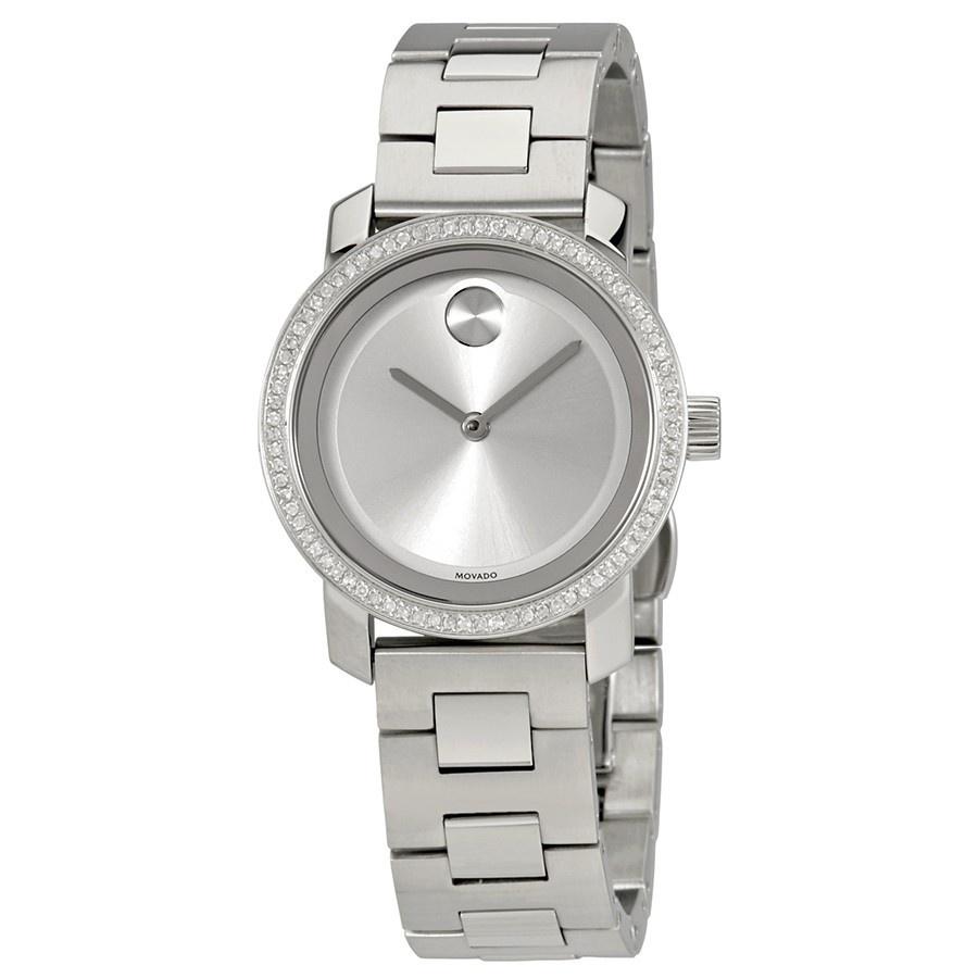 Movado Women's 3600439 Bold Diamond Stainless Steel Watch