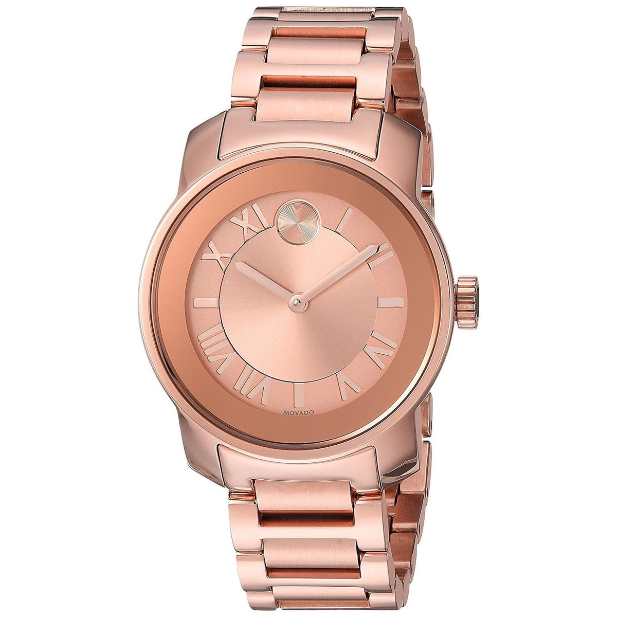 Movado Women's 3600441 Bold Rose-Tone Stainless Steel Watch