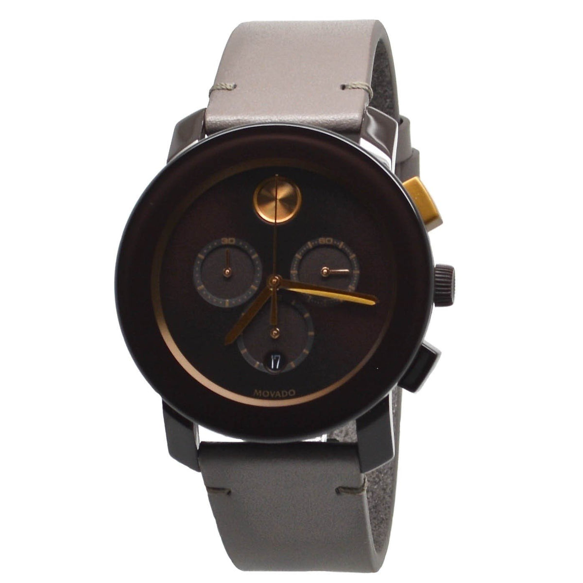 Movado Men's 3600445 Bold Chronograph Brown Leather Watch