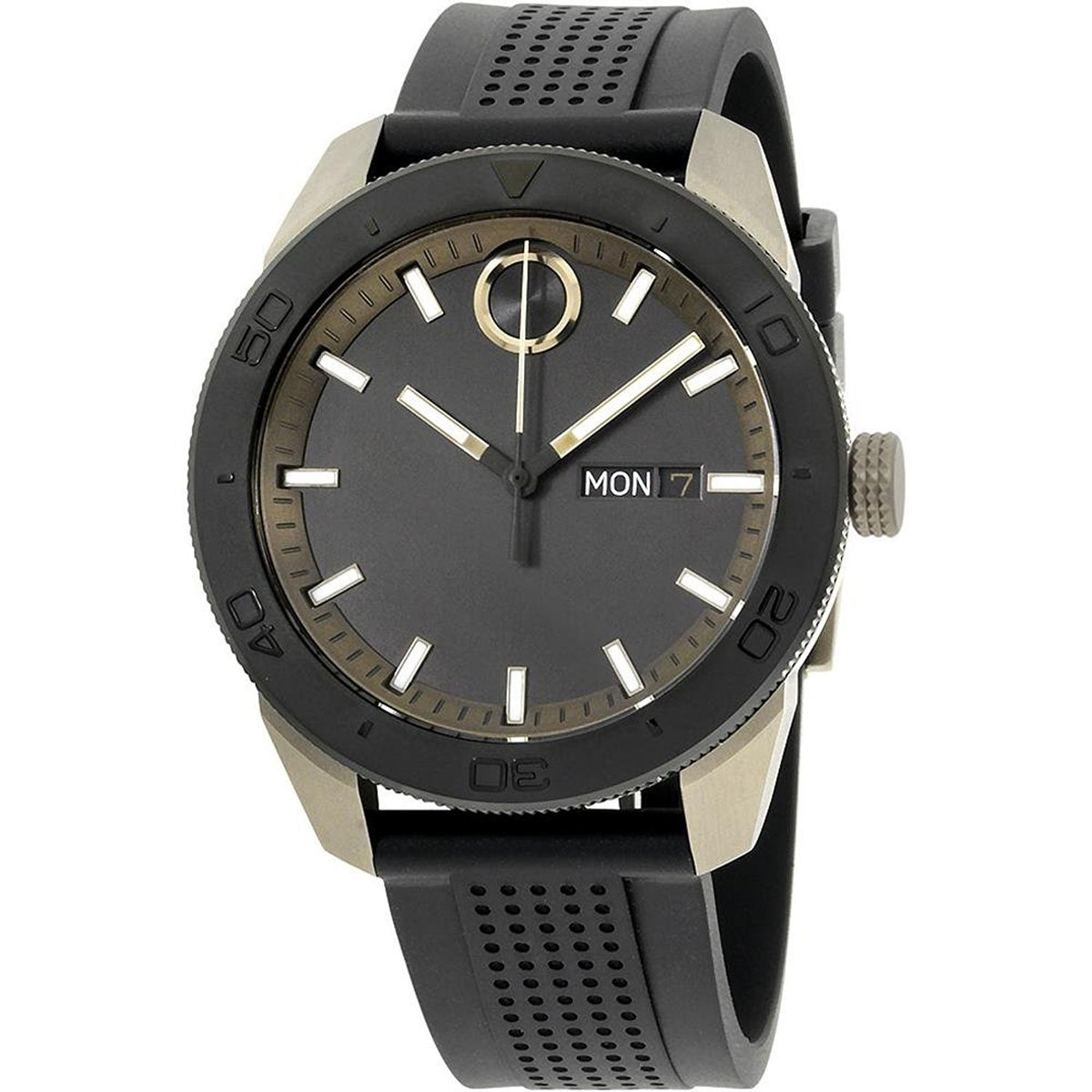 Movado Men's 3600452 Bold Black Rubber Watch