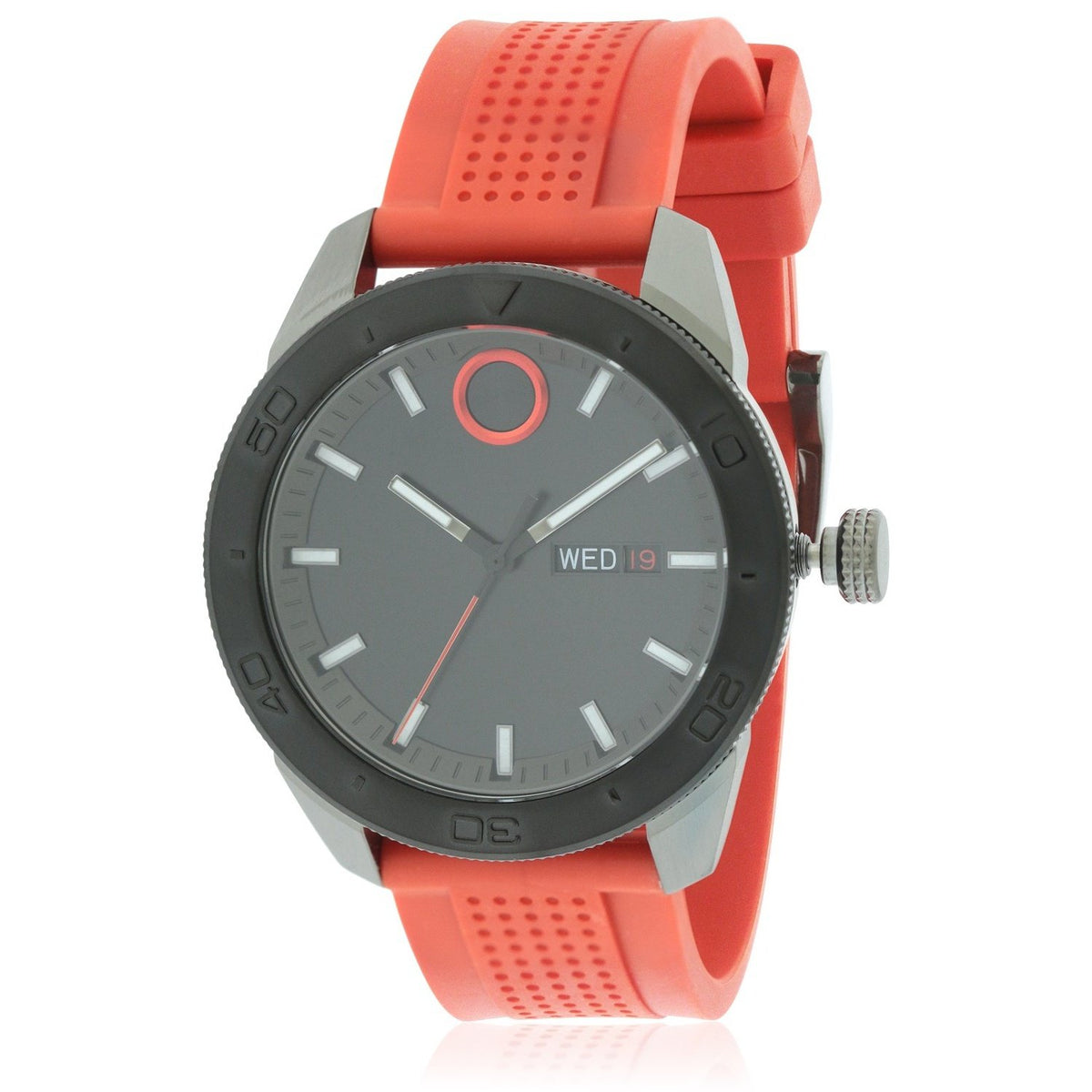 Movado Men&#39;s 3600453 Bold Orange Silicone Watch